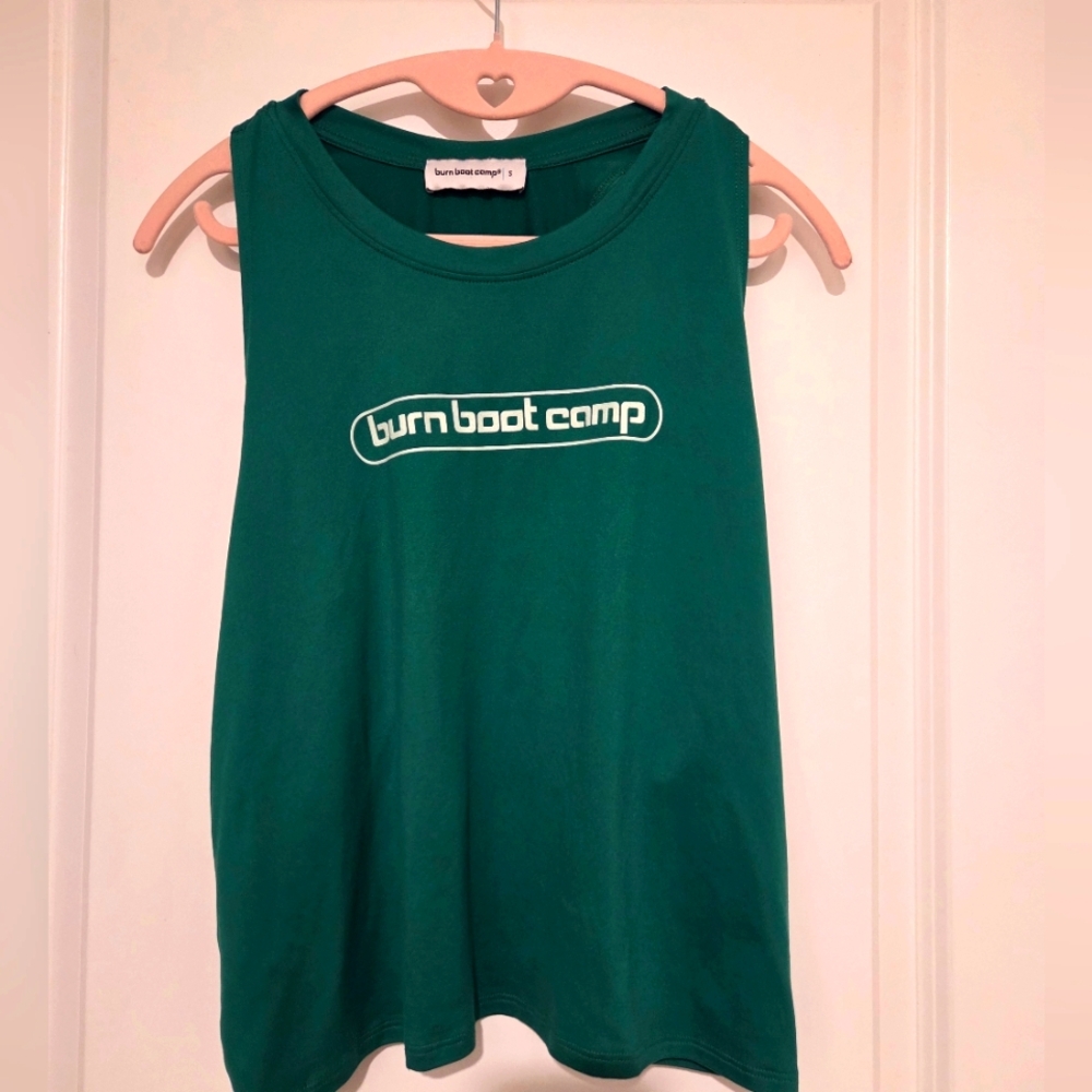 Burn Boot Camp Kelly Green Tank Top